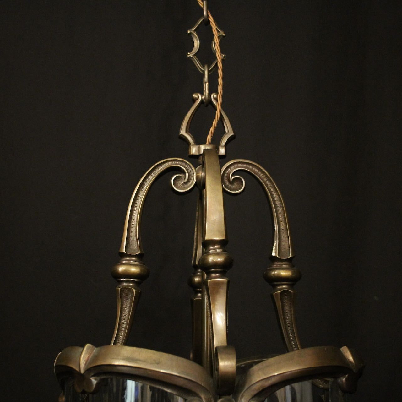 photo for sale French Bronze 4 Light Antique Lantern