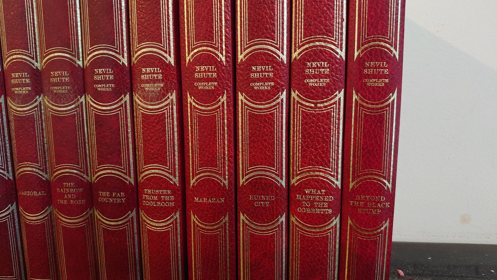 Part Works Of Nevil Shute   10 Books (9 Pictured)  Out Of 20/23 Books Of A Complete Set   Very Good Condition photo for sale