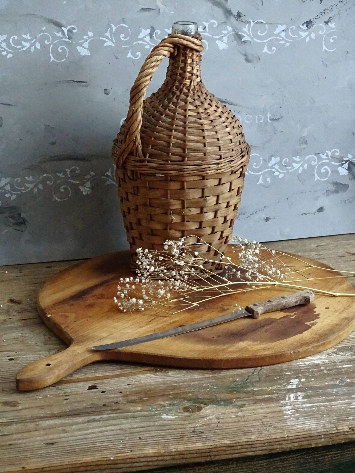 Large Round Wood Charcuterie Board: Rustic Farmhouse Kitchen Decor photo buy