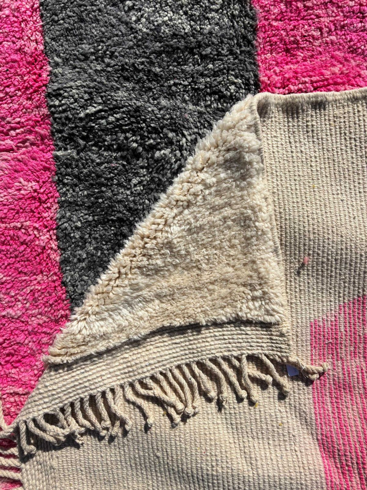 photo for sale Authentic Mrirt Moroccan Berber Wool Rug 210x310 Cm   Handwoven, Plush & Colorful Wool Rug