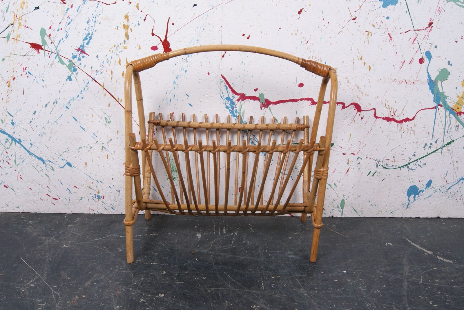 French Bamboo Magazine Rack photo Home Decor