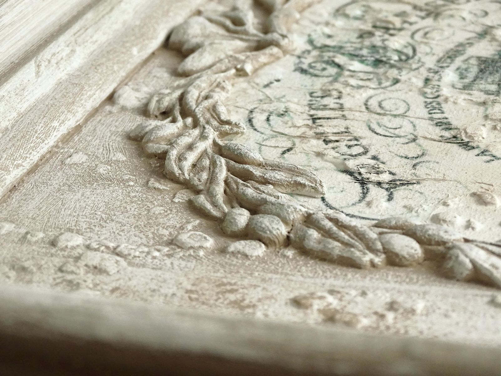 Antiqued French Decor Wall Panel: Ornate Baroque Chateau Style photo buy