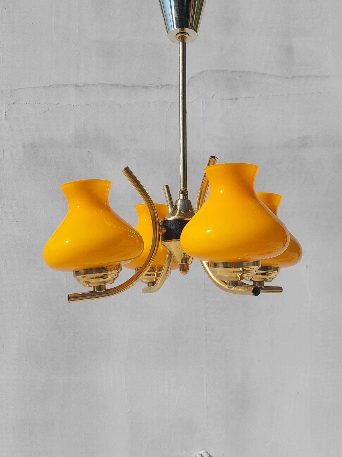 Sputnik Chandelier / Space Age Pendant Lamp / Retro Chandelier / Retro Pendant Lamp / Mcm Pendant Lamp / 70's photo 284.0