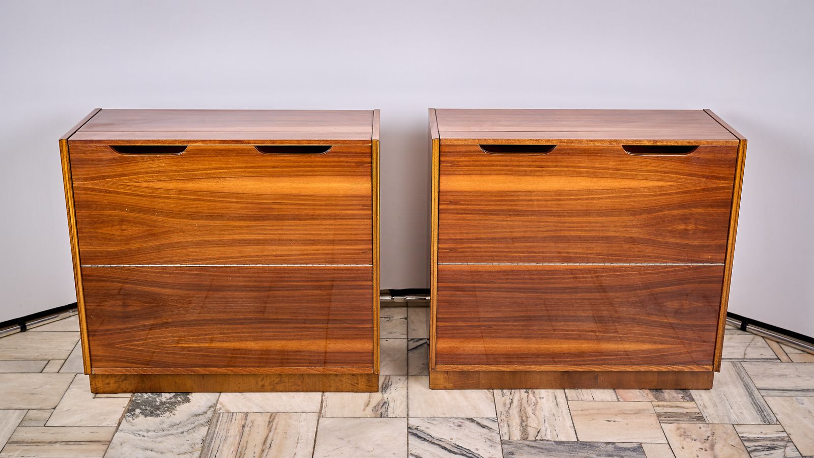 Two Vintage Linen Chests, Czechoslovakia, 1960s photo furniture