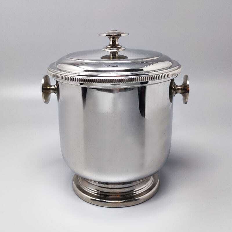 1960s Stunning Ice Bucket In Stainless Steel By Macabo photo furniture