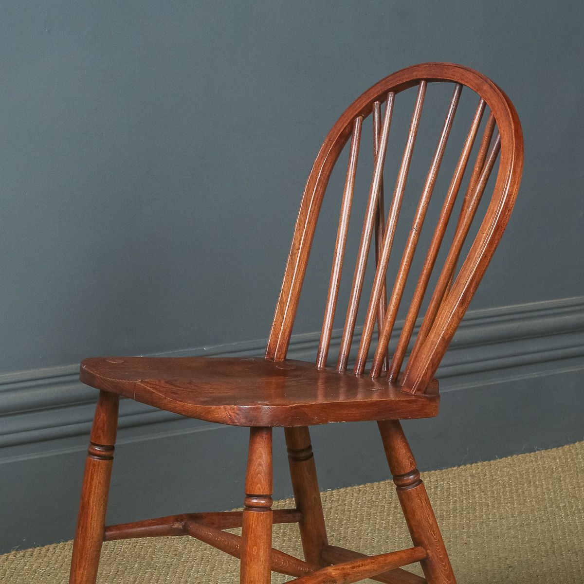 photo buy Set Of 12 Twelve Victorian Ash & Elm Windsor Stick & Hoop Back Kitchen Chairs (Circa 1890   1930)