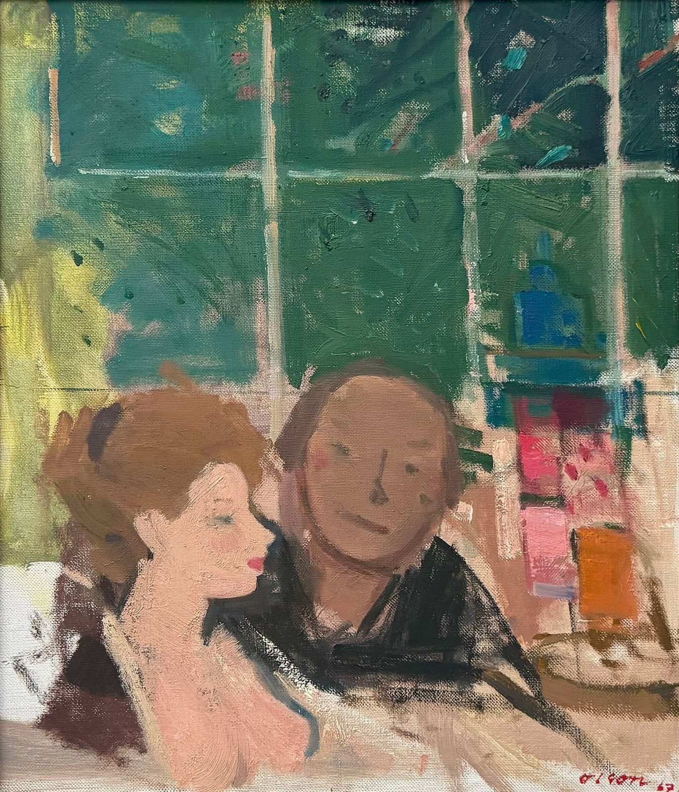 'The Artist With His Model, 1967' By Ove Olson photo furniture
