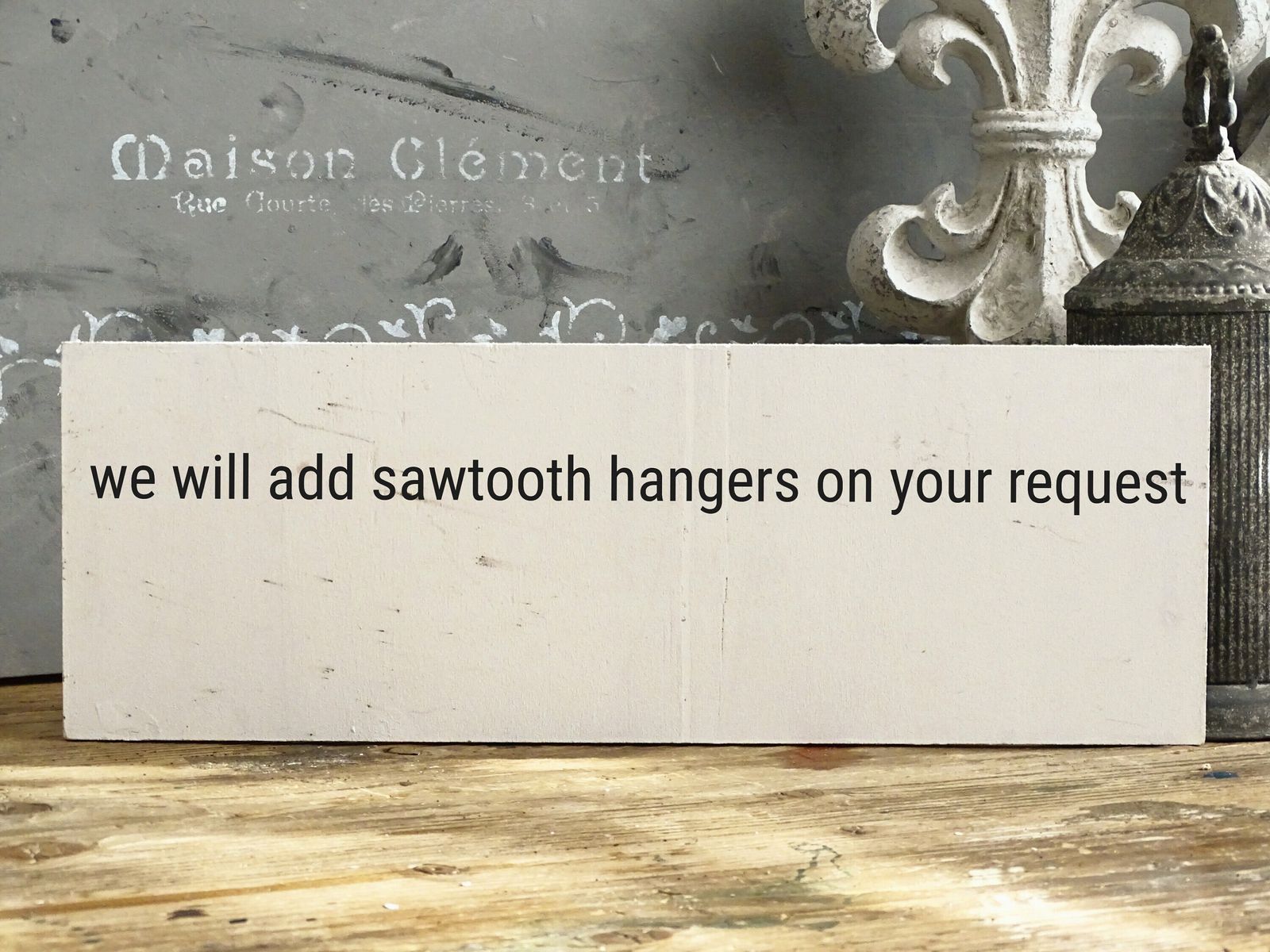 photo for sale Handmade Turquoise French Wall Plaque: Shabby Chic Baroque Decor (18.1x6.3")