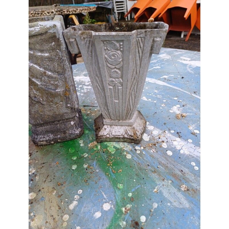 photo furniture Set Of 8 Aluminum Vases 1900, 1900s