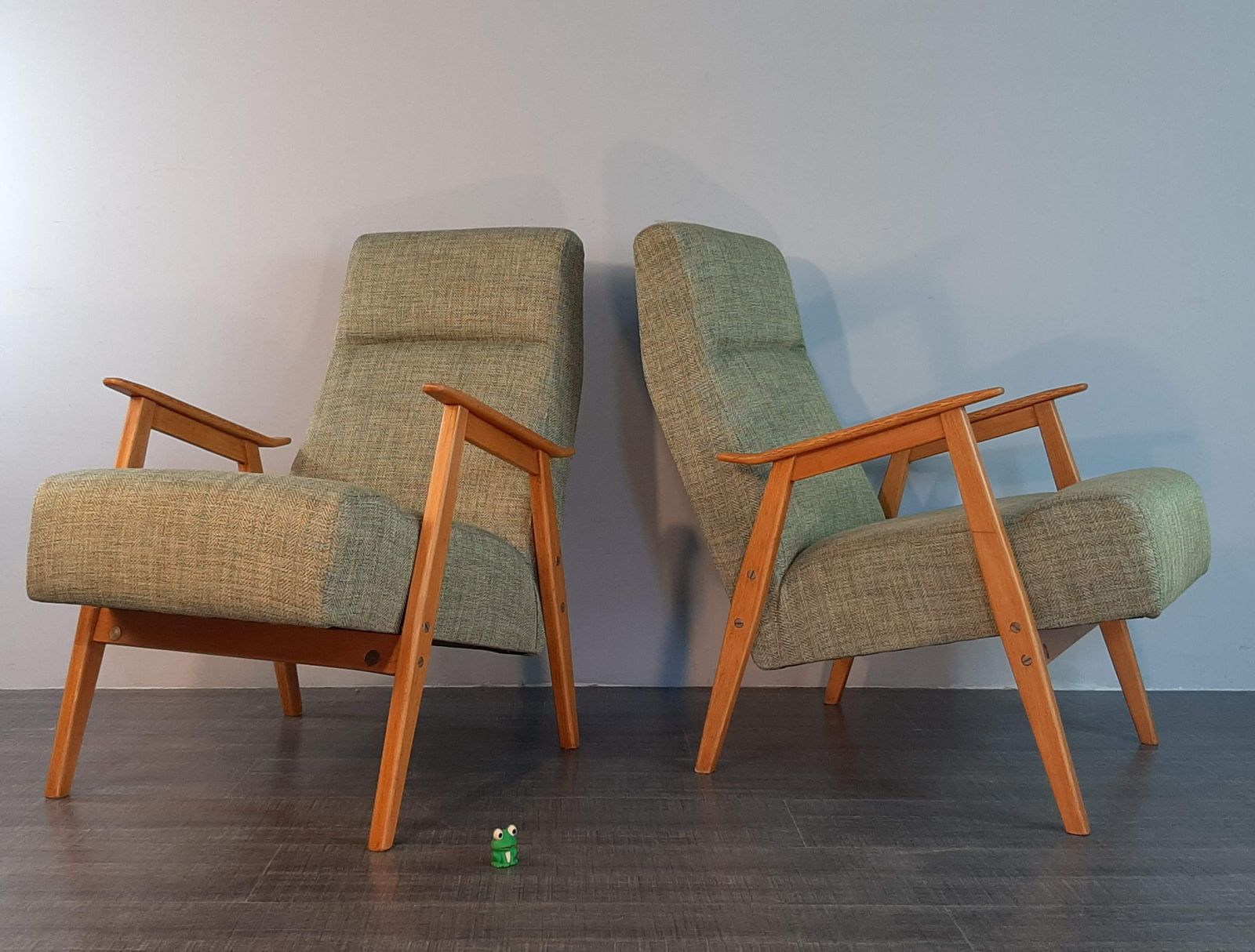 Pair Of Armchairs 6956 By Interier Praha, Czech Mid Century 1960s photo furniture