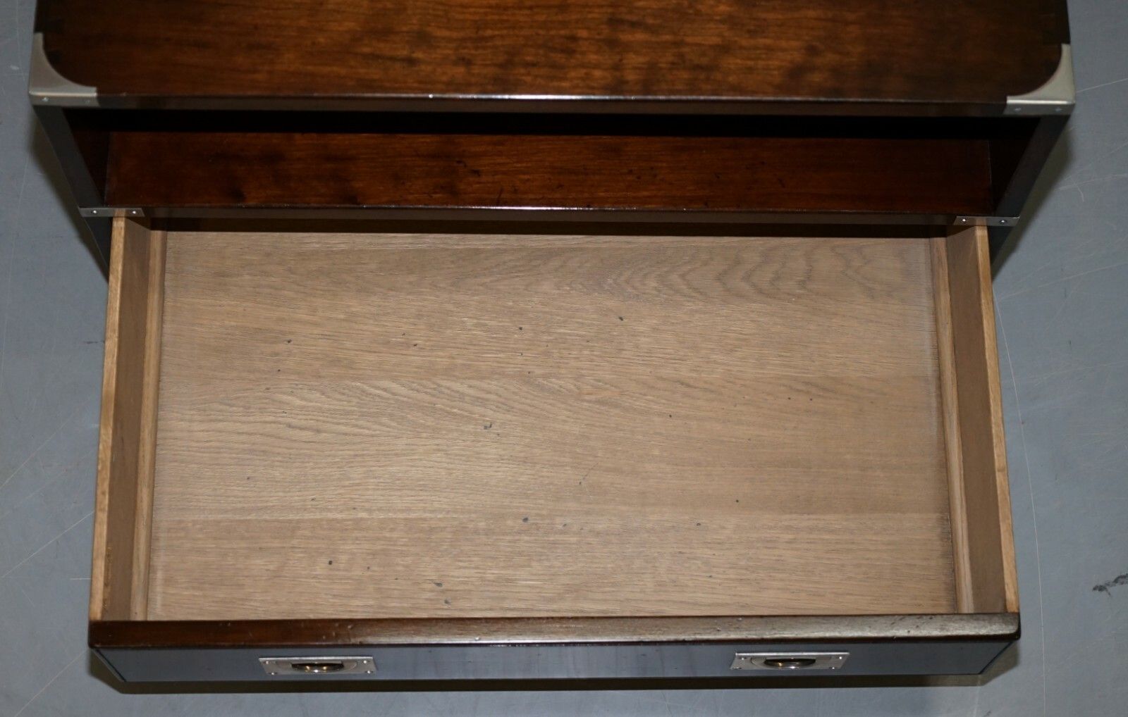 1300.0 Rrp £2400 Kennedy Harrods London Military Campaign Television Stand Drawers Tv photo