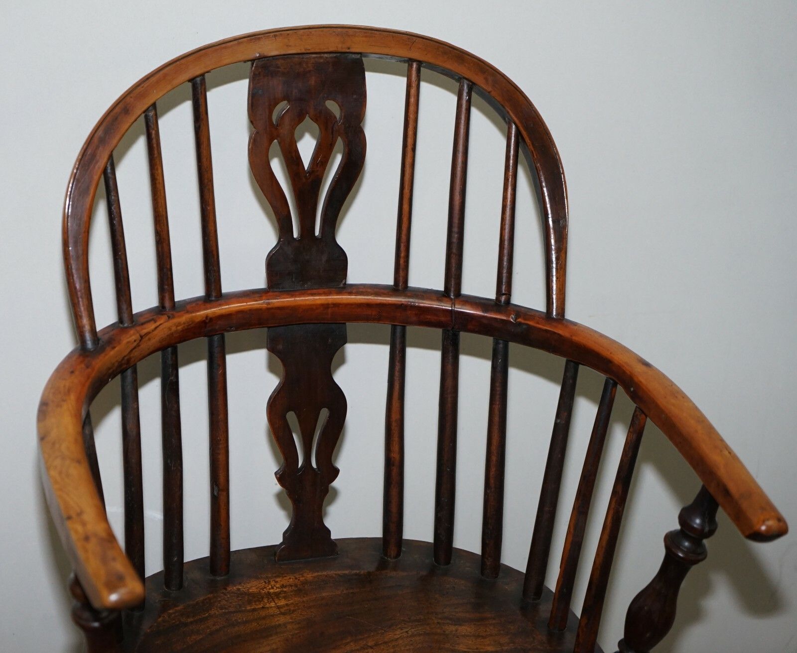 1 Of 6 Solid Elm Windsor Armchairs Circa 1860 English Countryhouse Furniture photo vinterior