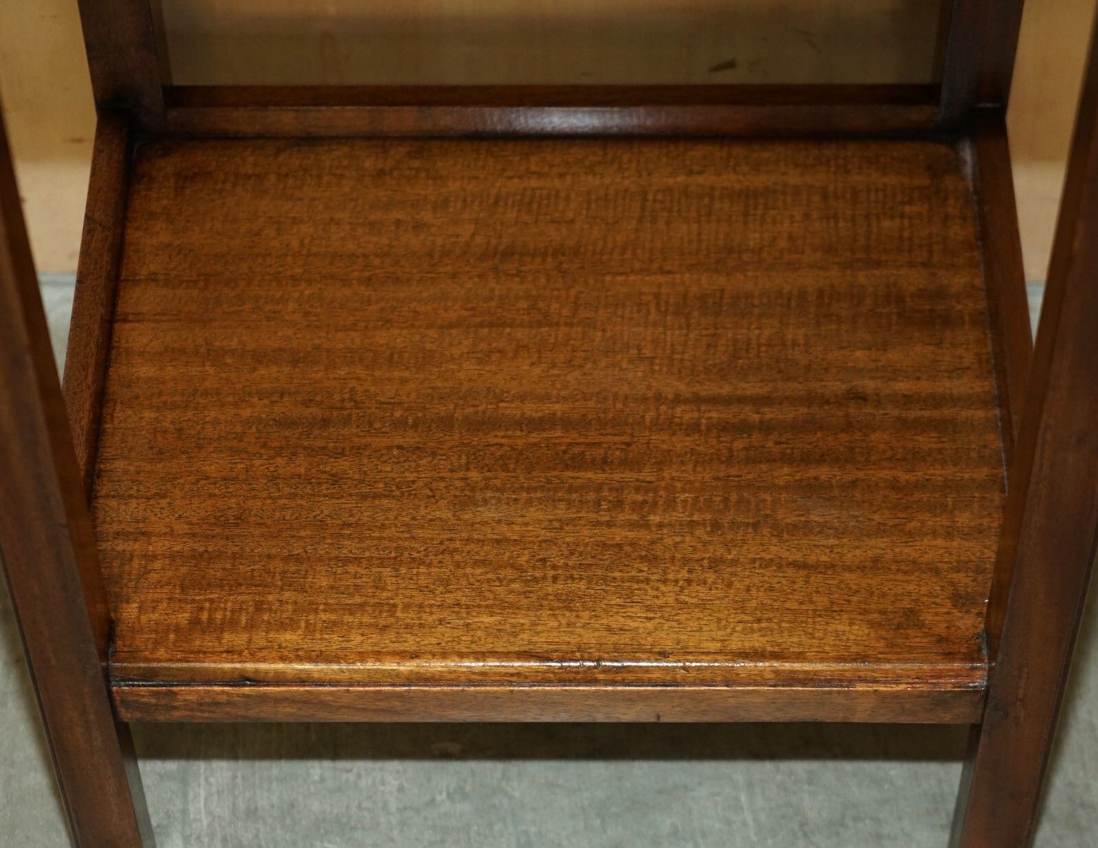 photo for sale Pair Of Tall Moss Partners 1952 Mid Century Modern English Oak Side End Tables