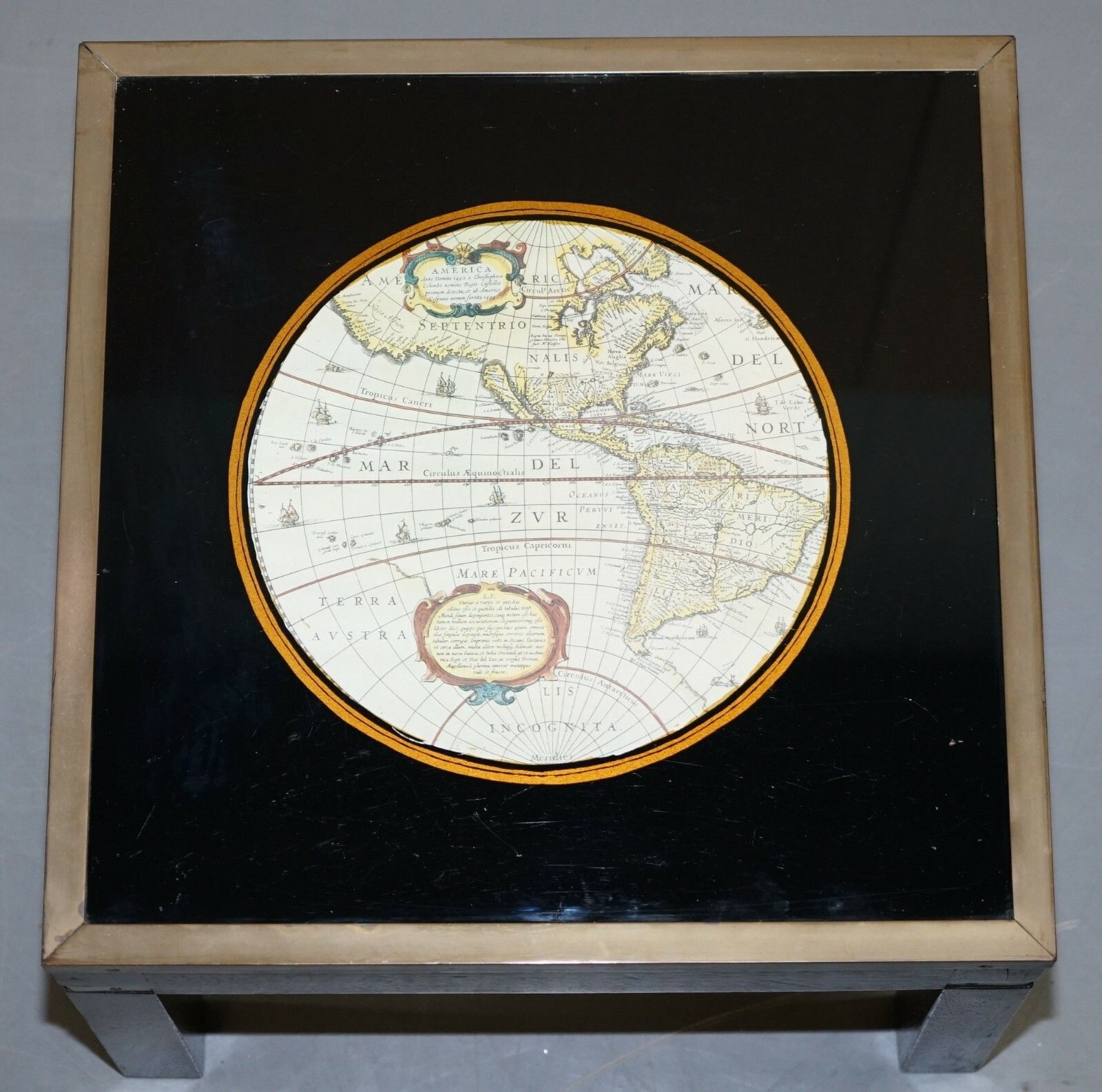 photo furniture Stunning Coffee & Side Table Nest Of Tables Military Campaign With World Maps