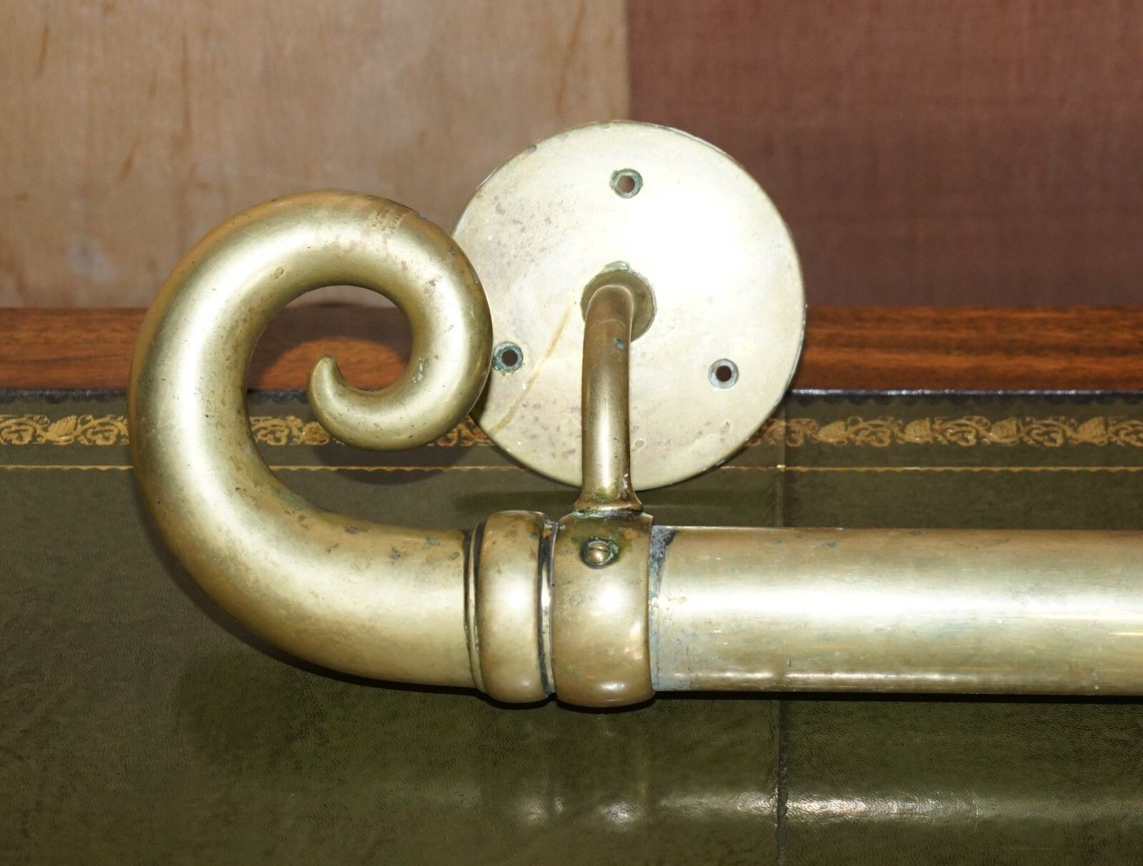 Very Large Pair Of 122cm Tall  Antique Victorian Brass Door Handles / Door Pulls photo vinterior