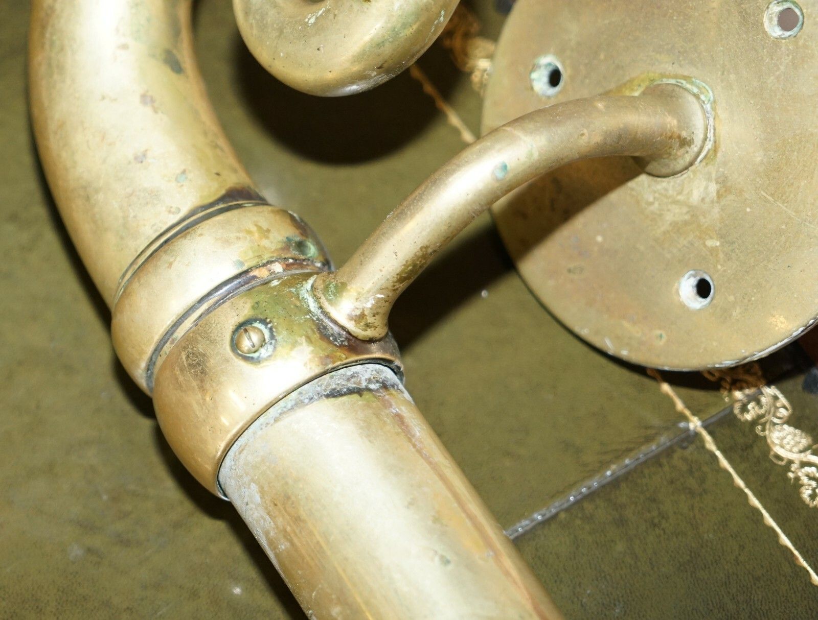 photo furniture Very Large Pair Of 122cm Tall  Antique Victorian Brass Door Handles / Door Pulls