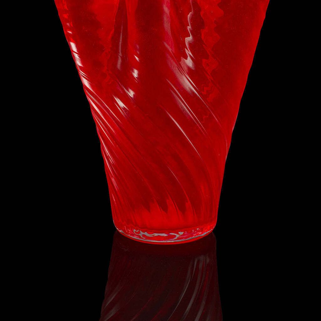 photo furniture Large Vintage Display Vase, Italian, Murano Art Glass, Flower Sleeve, Circa 1970