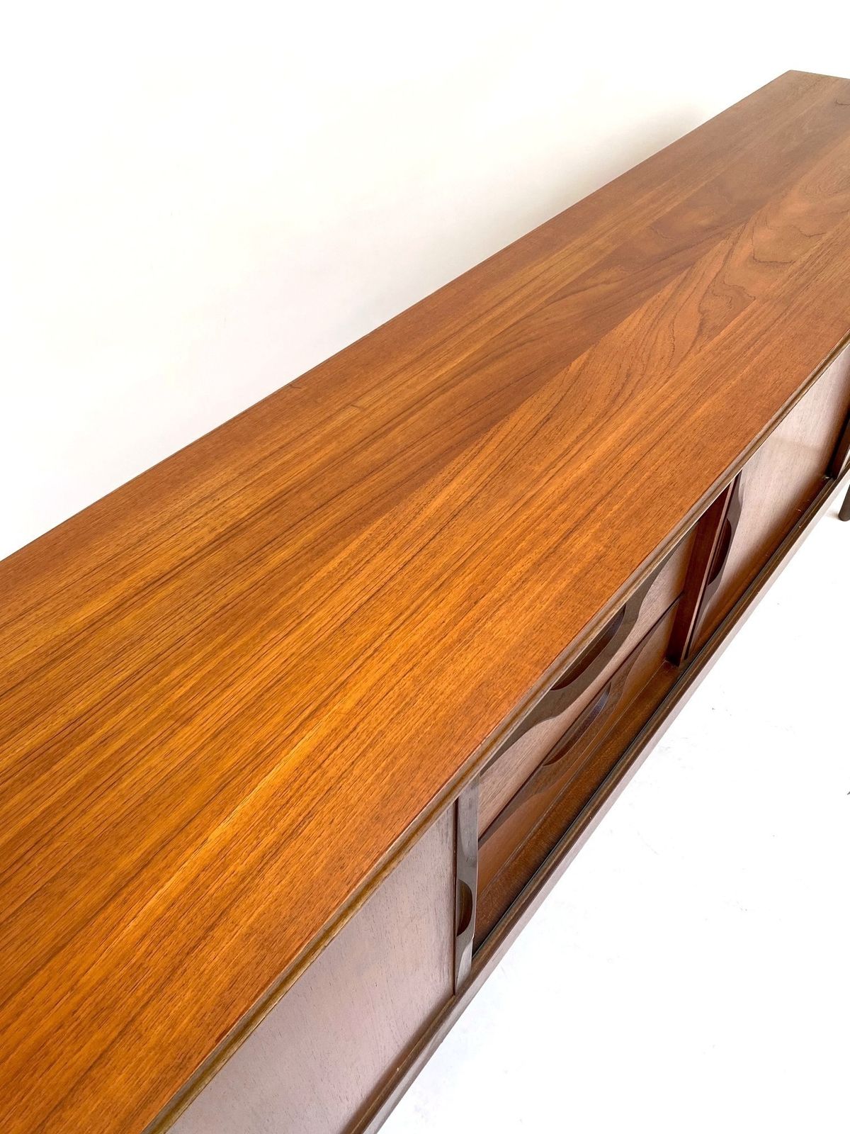 British Elliots Of Newbury Large Teak Sideboard With Sliding Doors Mid Century 1960s photo buy