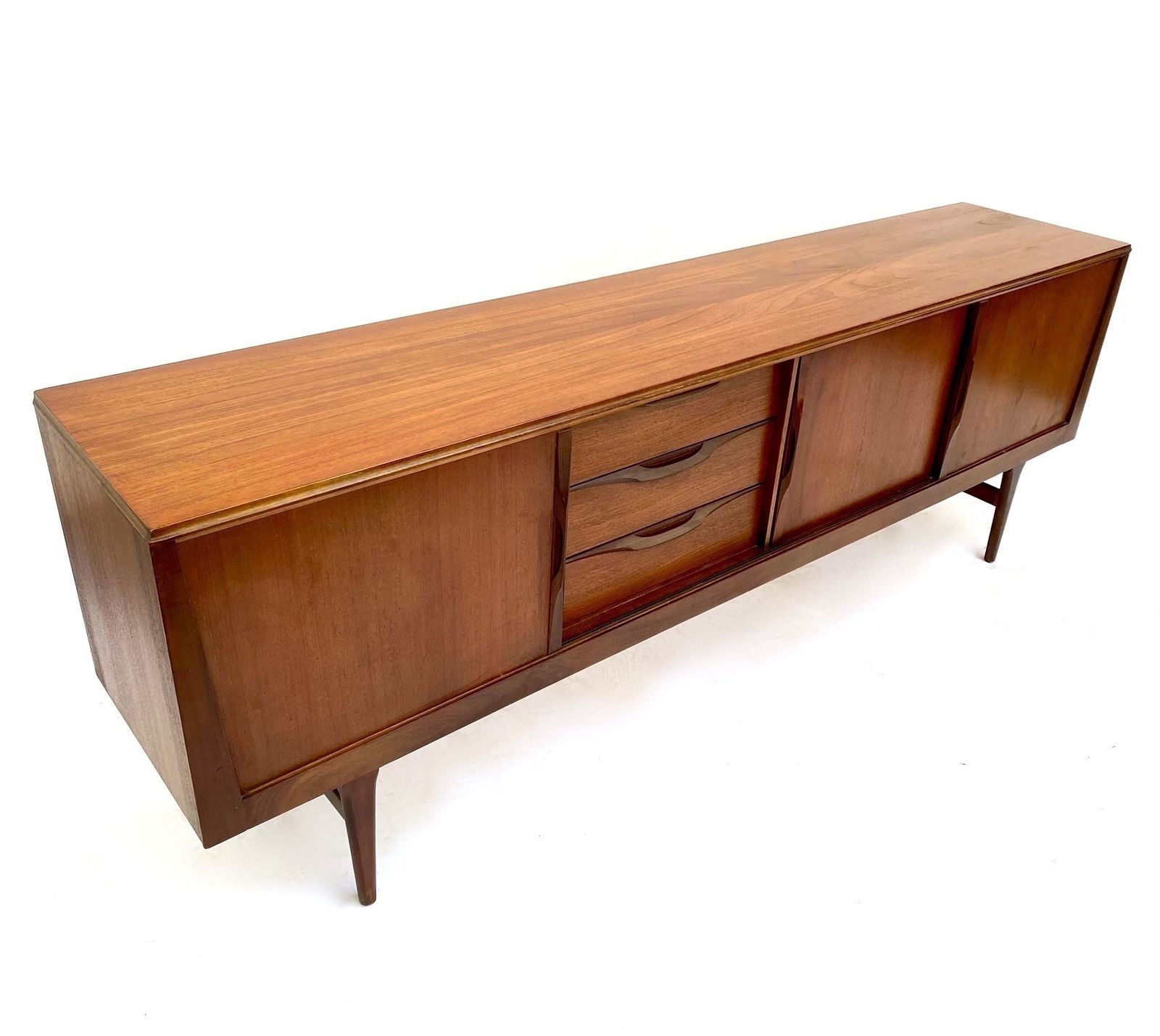 photo buy British Elliots Of Newbury Large Teak Sideboard With Sliding Doors Mid Century 1960s