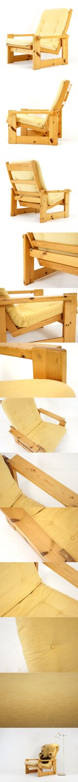 Retro Vintage Yngve Ekstrom Easy Chair Lounge Armchair Mid Century 70s Danish photo furniture
