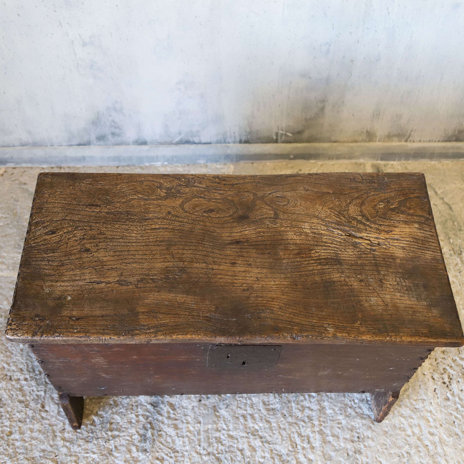 17th Century English Oak Six Plank Chest   Deep Patina Earned Over Nearly 400 Years photo buy