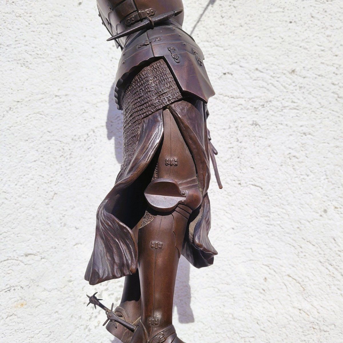photo for sale Contenot, Joan Of Arc, Signed Bronze, Late 19th Early 20th Century