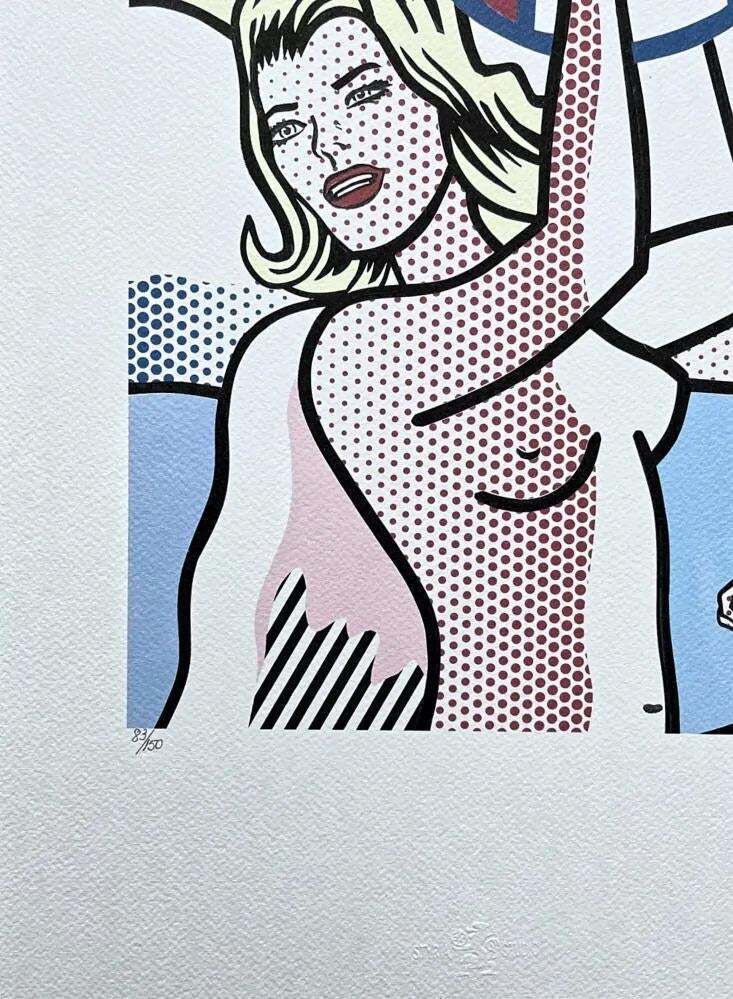 Roy Lichtenstein, "Nudes With Beach Ball", 1990s, Silk Screen photo furniture