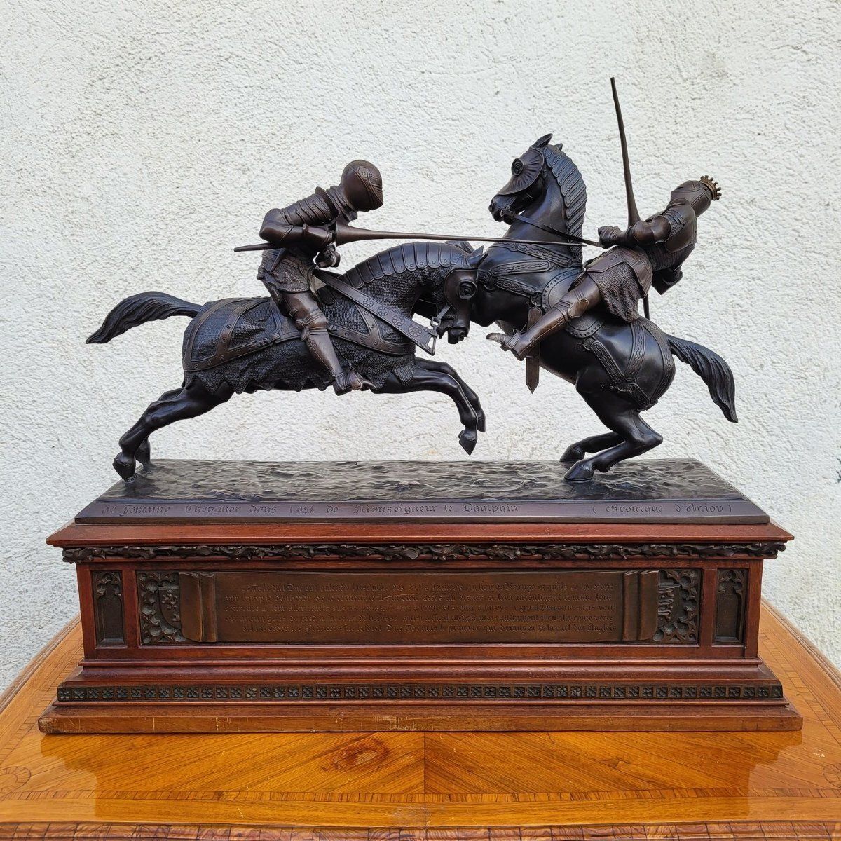 photo furniture Model Of Nieuwerkerke, Battle Of The Duke Of Clarence, Bronze, Late 19th Century