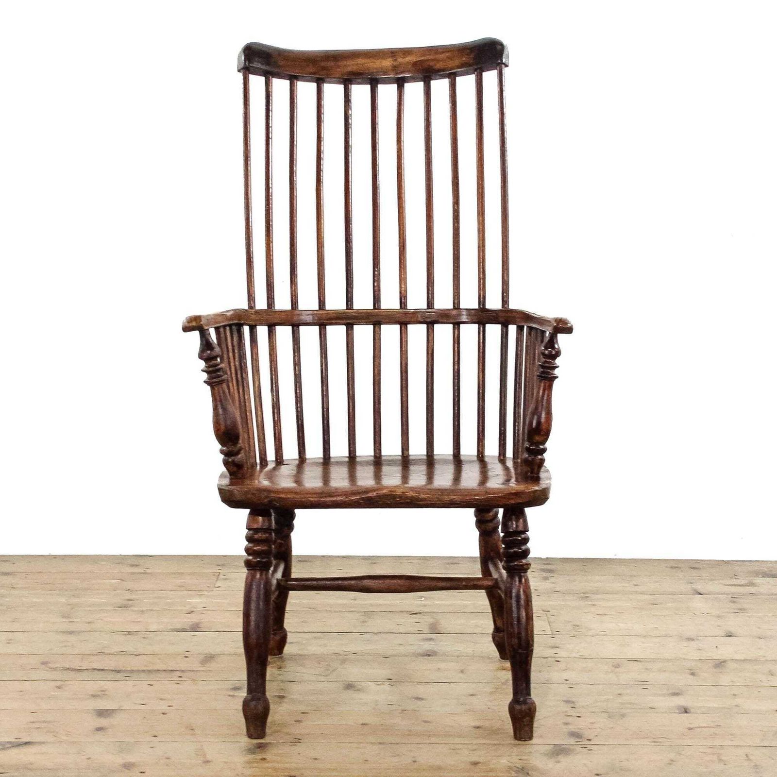 Antique Primitive Ash And Elm Windsor Comb Back Armchair | Windsor Chair | Antique Furniture | Antique | Fireside Chairs (M 6332) photo furniture