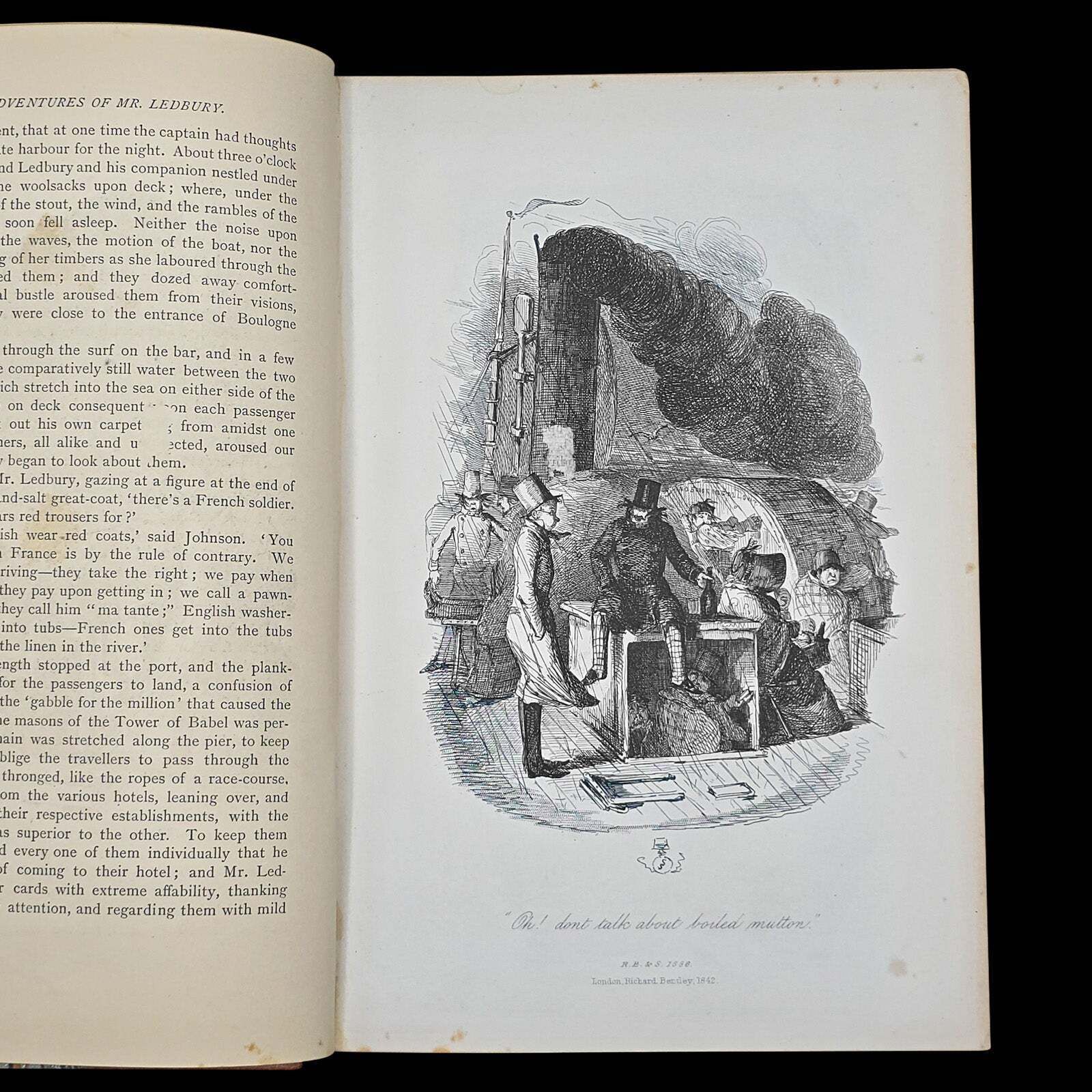 Antique Book, Adventures Of Mr Ledbury, Albert Smith, Novel, Literature, C.1886 photo 291.0