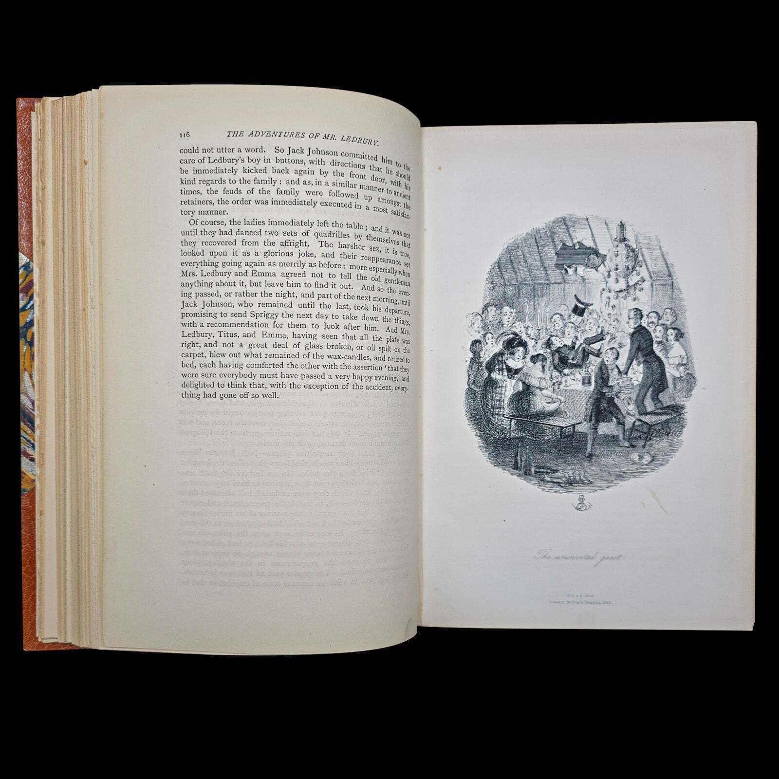 photo furniture Antique Book, Adventures Of Mr Ledbury, Albert Smith, Novel, Literature, C.1886