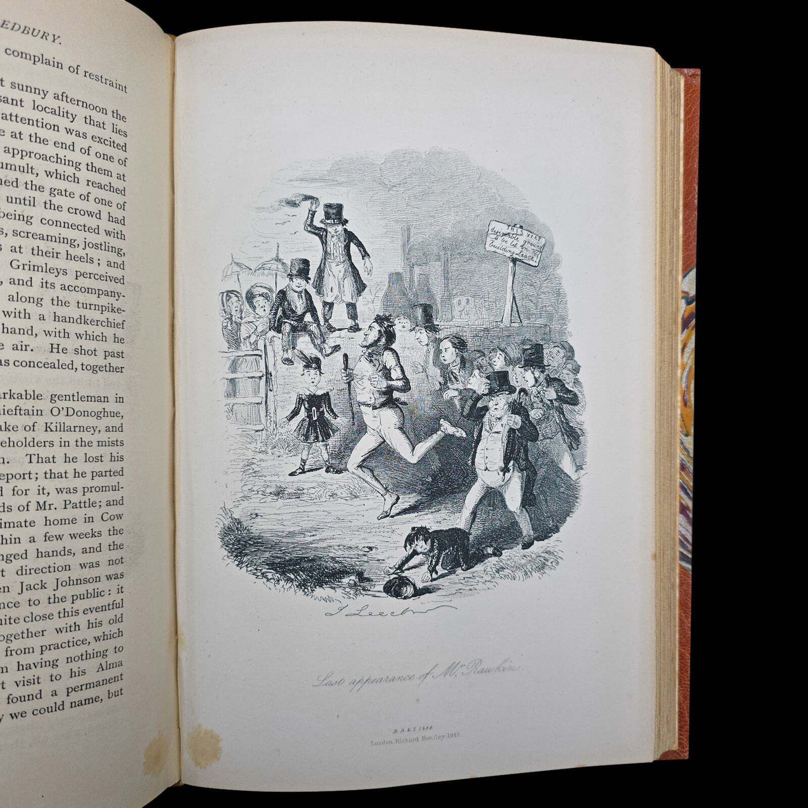 Home Decor Antique Book, Adventures Of Mr Ledbury, Albert Smith, Novel, Literature, C.1886 photo