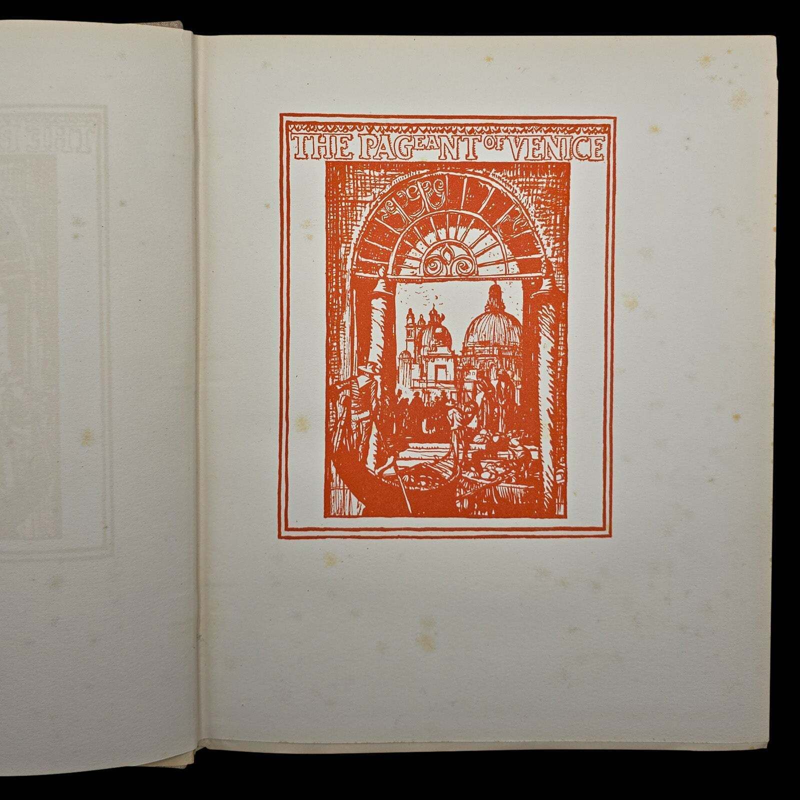 Antique Art Book, The Pageant Of Venice, Hutton & Brangwyn, Illustrated, C.1920 photo for sale
