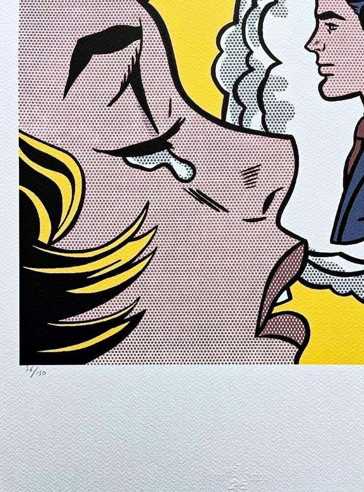 After Roy Lichtenstein, "Thinking Of Him", 1990s, Silk Screen photo Art