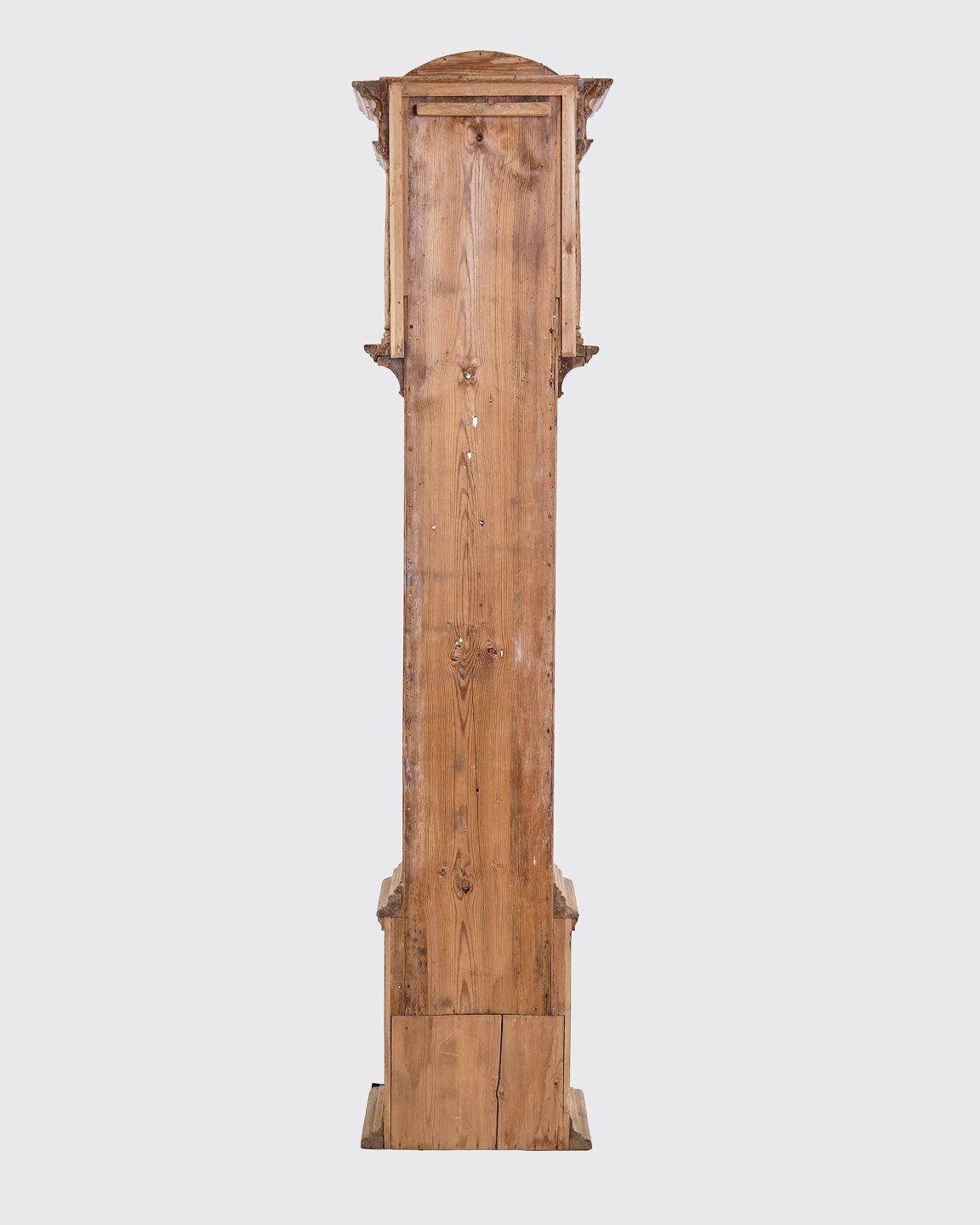 photo furniture Southern Jutland Baroque   Grandfather Clock   Light Pine Wood   Antique   1780s