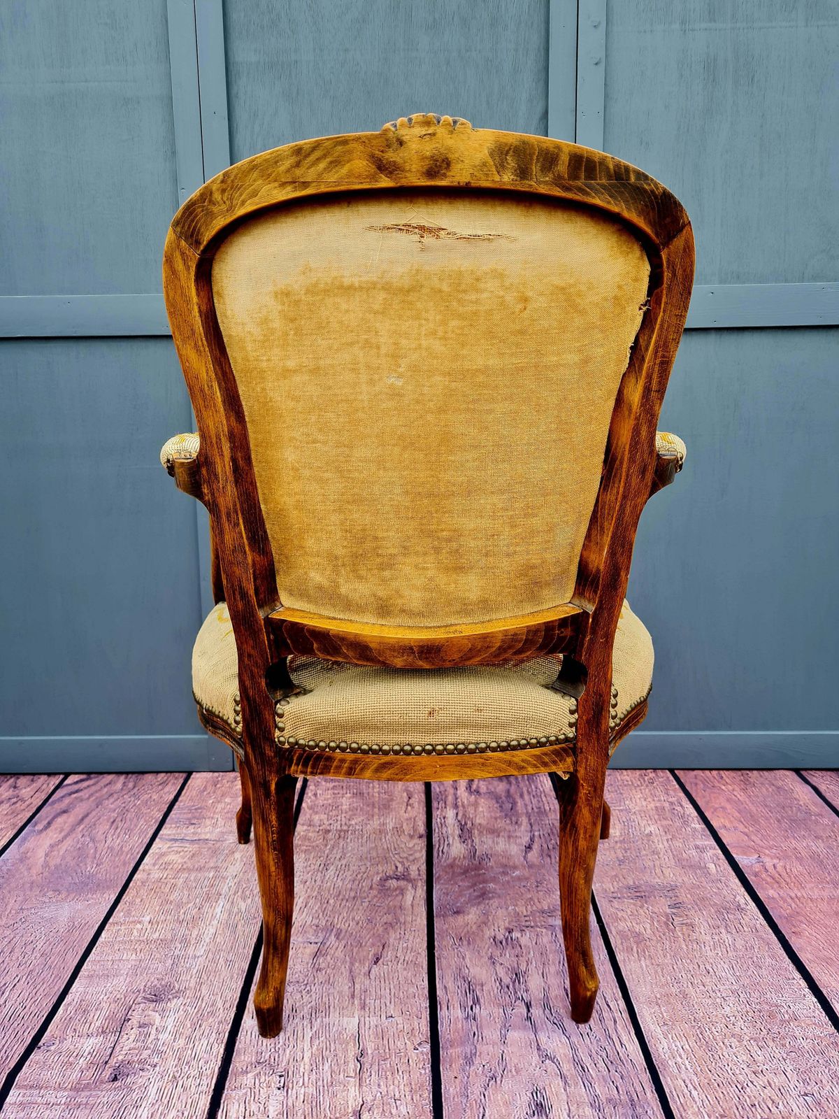 19th Century French Louis XV Style Tapestry Armchair photo 200.0
