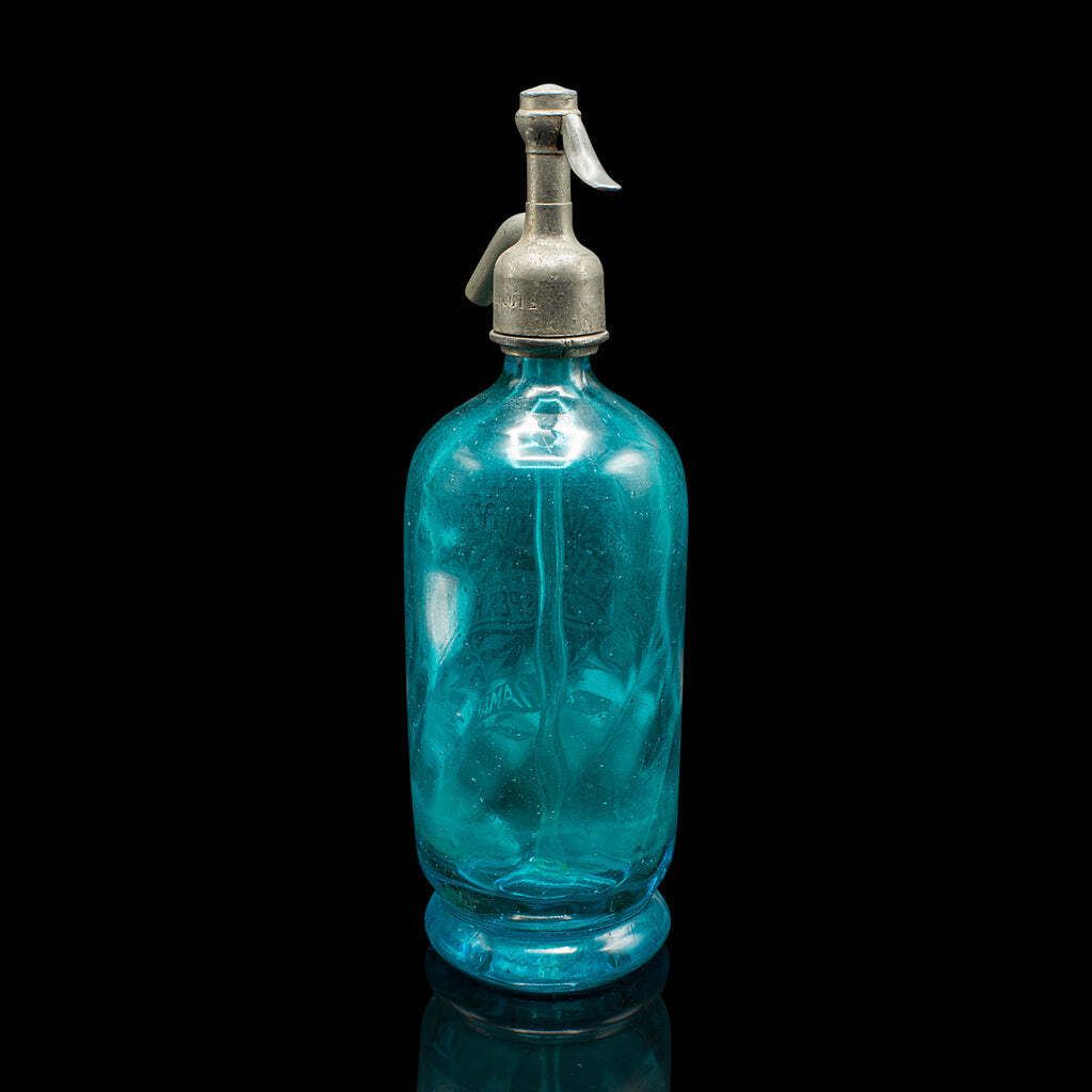 Pair Of Soda Syphons, French, Glass, Seltzer Bottle, Early 20th Century, Barware photo vinterior