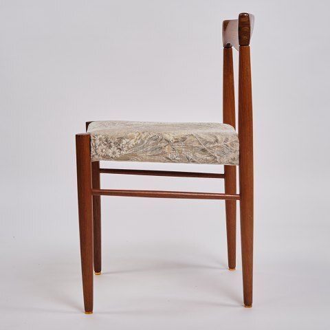 Set Of Six Dining Chairs   Teak & Light Upholstery   Henry W. Klein   Bramin   1960s photo vinterior