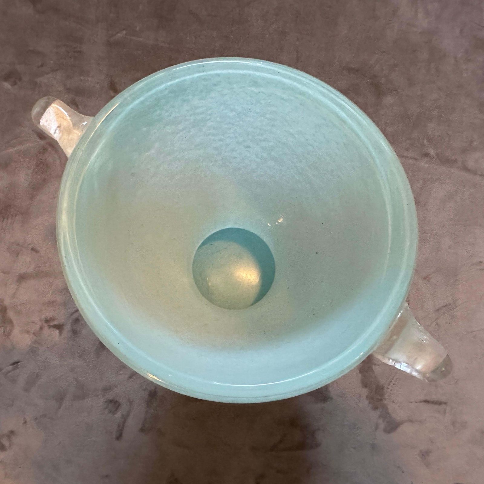 1970s Modernist Turquoise And White Scavo Murano Glass Vase By Seguso photo Home Decor
