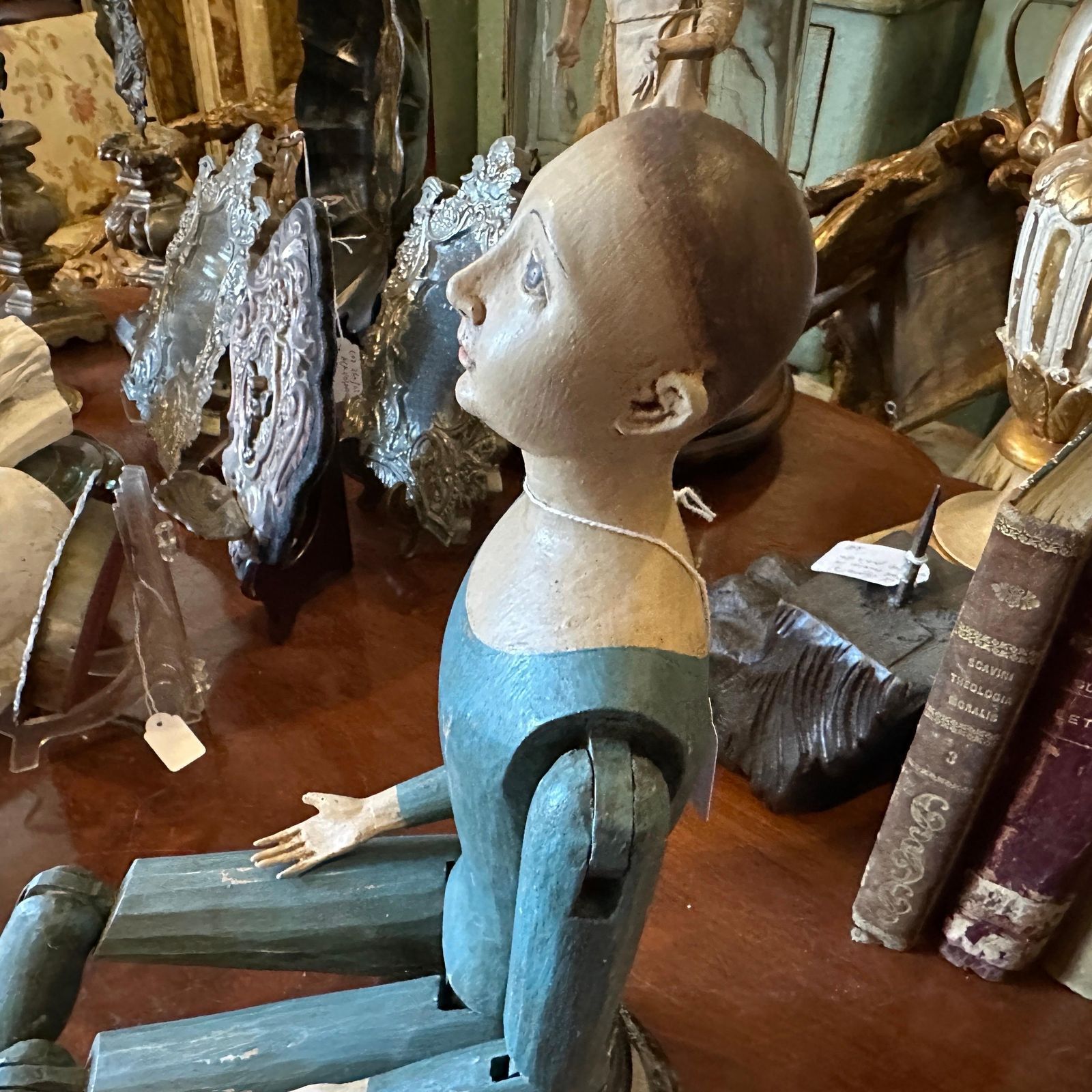 1950s Lacquered Wood Italian Articulated Mannequin photo 514.0