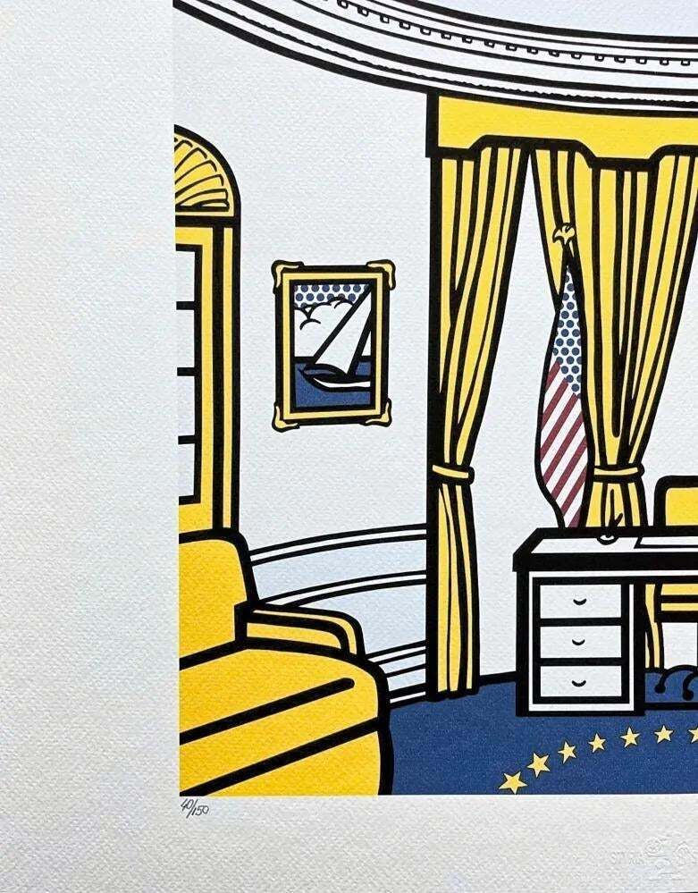 Roy Lichtenstein, "The Oval Office", 1990s, Silk Screen photo Art