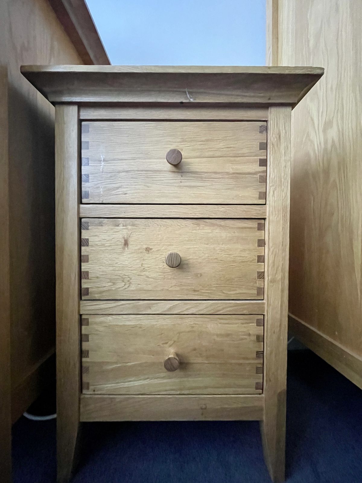 Willis & Gambier Chest Of Drawers, Tallboy And Bedside Table In White Oak photo buy
