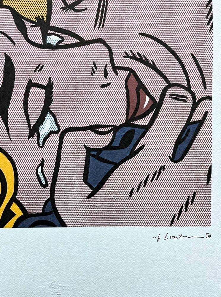 Roy Lichtenstein, "The Kiss V", 1990s, Silk Screen photo for sale