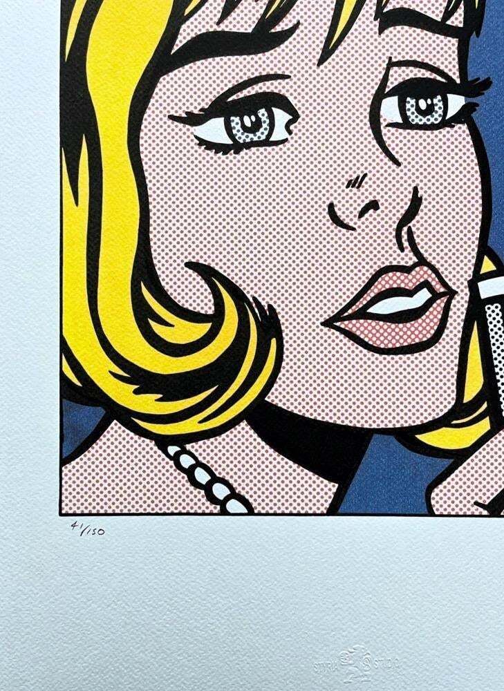 Roy Lichtenstein (1923–1997), The Melody Haunts My Reverie, 1990s. Silkscreen On Paper. photo furniture