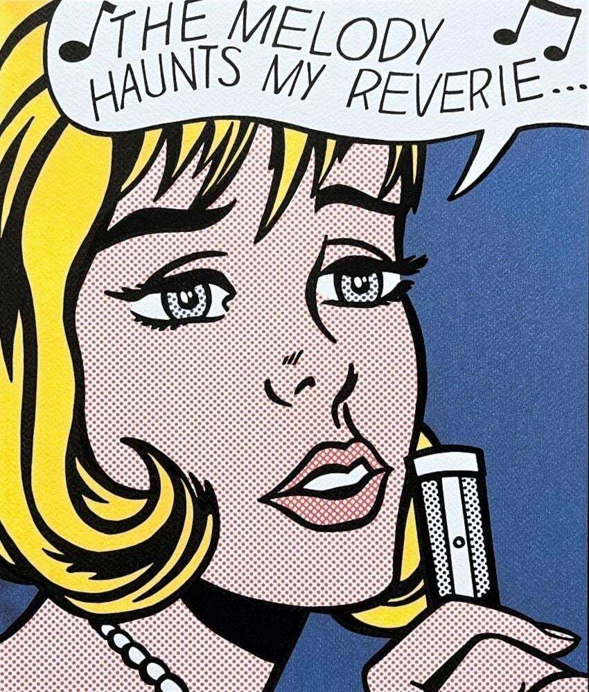 Roy Lichtenstein (1923–1997), The Melody Haunts My Reverie, 1990s. Silkscreen On Paper. photo Art