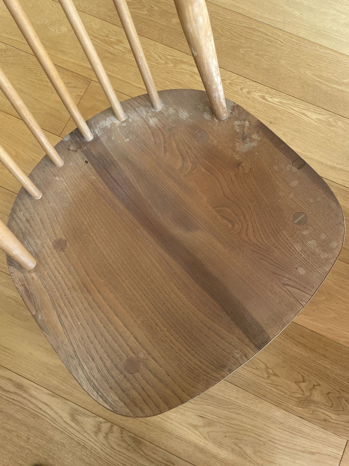 photo for sale Ercol Blue Label Dining Set With 2 Leaf Table And Four Goldsmith Chairs