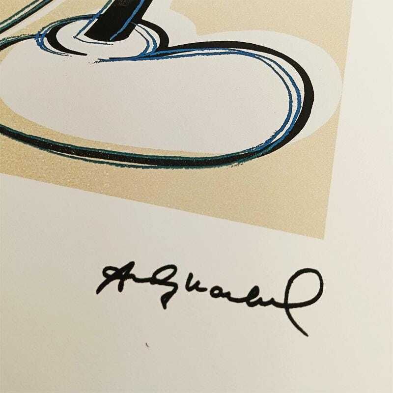 1980s Andy Warhol "Mickey Mouse" Limited Series Lithograph   Leo Castelli   New York   Numbered In Pencil. photo for sale