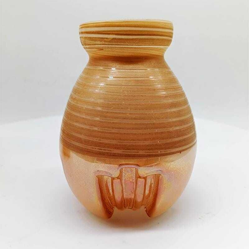 1970s Set Of 3 Space Age Little Jacketed Vase In Murano Glass. Made In Italy. photo 235.0