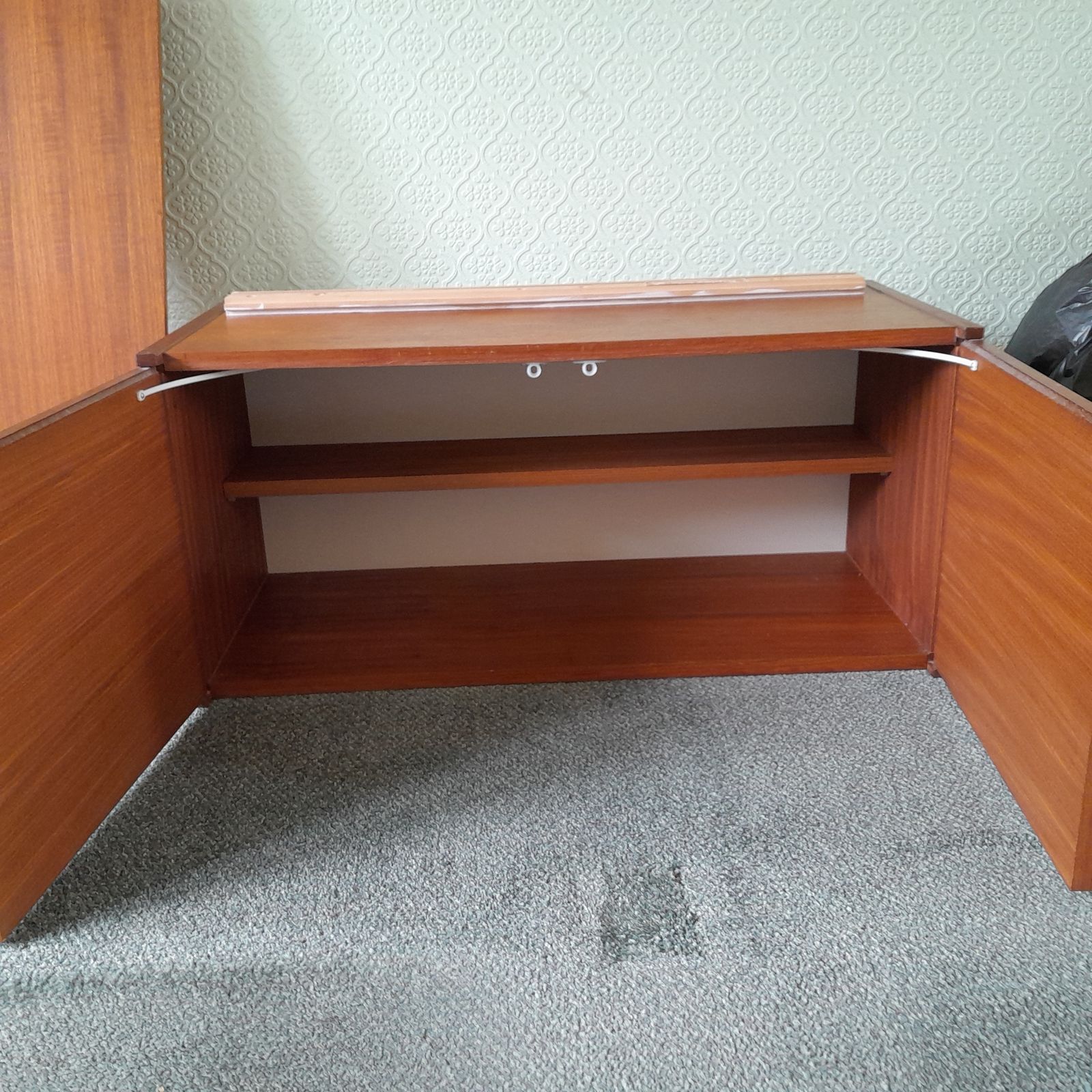 Vintage Beaver & Tapley Sl Wall Unit & Shelves   Teak photo furniture