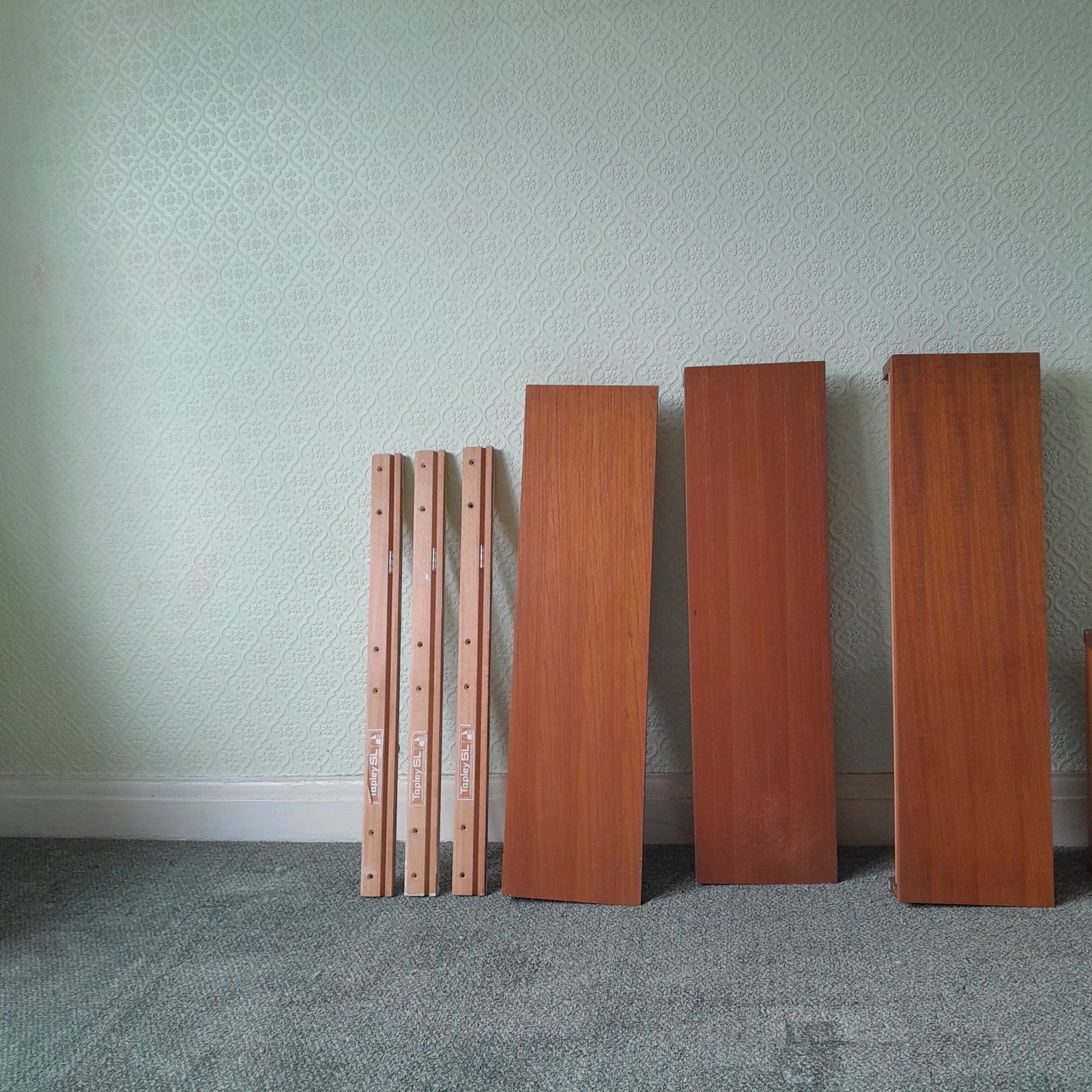 Vintage Beaver & Tapley Sl Wall Unit & Shelves   Teak photo for sale